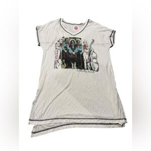NWOT Double D Ranch tee Hillbilly Band embroidered Coastal Cap Tee Oversized Sm